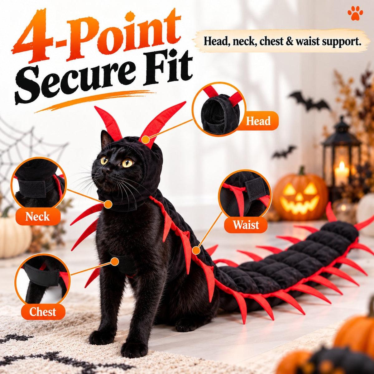 рџЋѓ Creepy-Cute Halloween Centipede Pet Costume вЂ“ 3D Crawling Outfit for Dogs & Cats рџђѕ