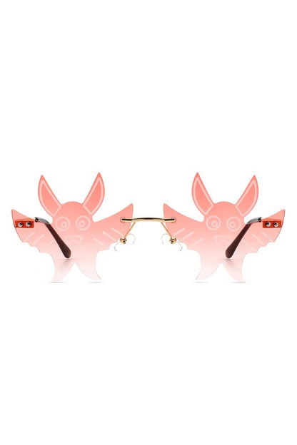 Frameless Party Gremlin Shape Novelty Sunglasses