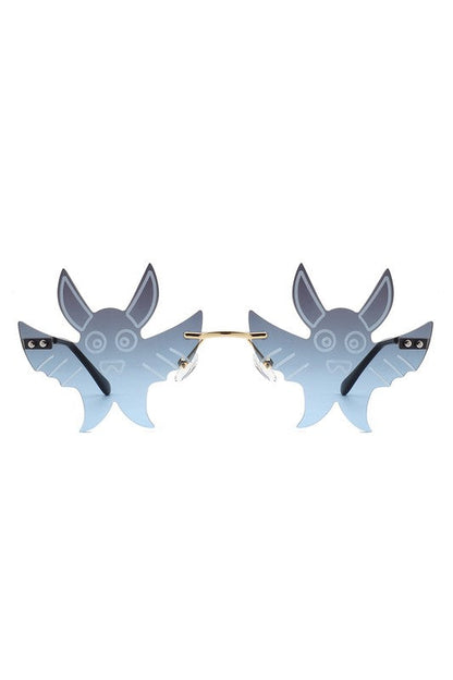 Frameless Party Gremlin Shape Novelty Sunglasses