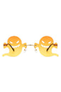 Rimless Devil Shape Tinted Party Sunglasses
