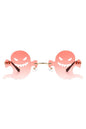 Rimless Devil Shape Tinted Party Sunglasses