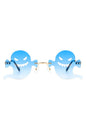 Rimless Devil Shape Tinted Party Sunglasses
