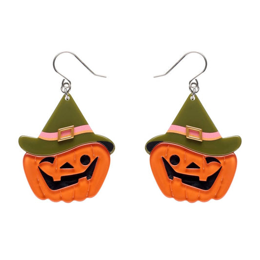 Witch O'Lantern Drop Earrings