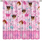 AAVEUP Kids Black Girls Curtains,Cartoon Pink Fantasy Magic Princess Castle Star Love African American Black Girl Window Treatments Drapes for Girls Living Room Bedroom 42x45inпј€No Blackoutпј‰