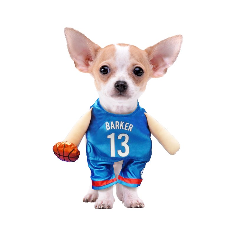 Pet Costume Furry Friends Dog or Cat Halloween Outfit Basketball Style X-Small