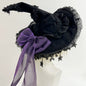 Star and Moon Fringe Witch Hat