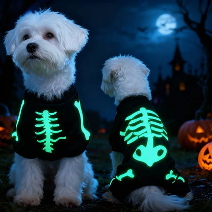 Halloween Full Body Jumpsuit for Small Dogs вЂ“ Scary & Funny Skeleton Pet Costume for Trick-or-Treat