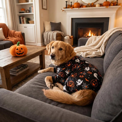 Halloween Dog Outfit вЂ“ Pumpkin & Ghost Pet Onesie