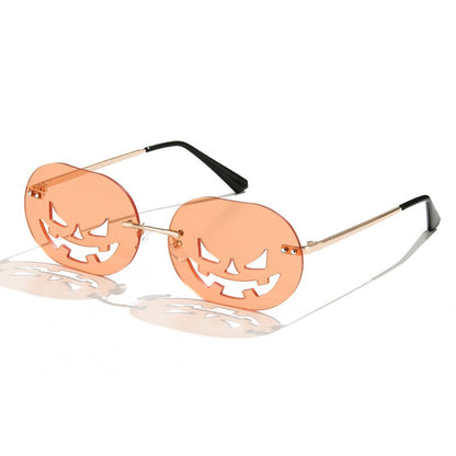 Rimless Pumpkin Sunglasses