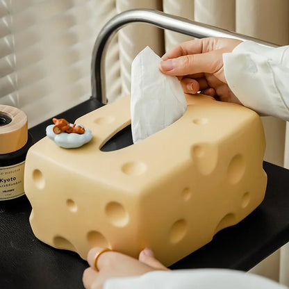 Cheese Ceramic Tissue Box