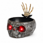 Pumpkin Candy Bowl with Popping Hand, Lights & Sound вЂ“ Halloween Prank Prop