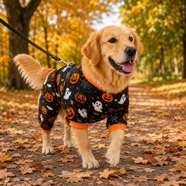 Halloween Dog Outfit вЂ“ Pumpkin & Ghost Pet Onesie