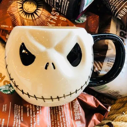 Exclusive Water Cup Skull Jack Ceramic Cup Ghost Mug American Coffee Cup Spoof Halloween Gift