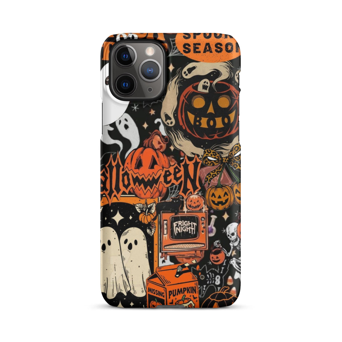 Vintage Halloween Snap Case for iPhoneВ®, Pumpkin & Ghost Collage Phone Case