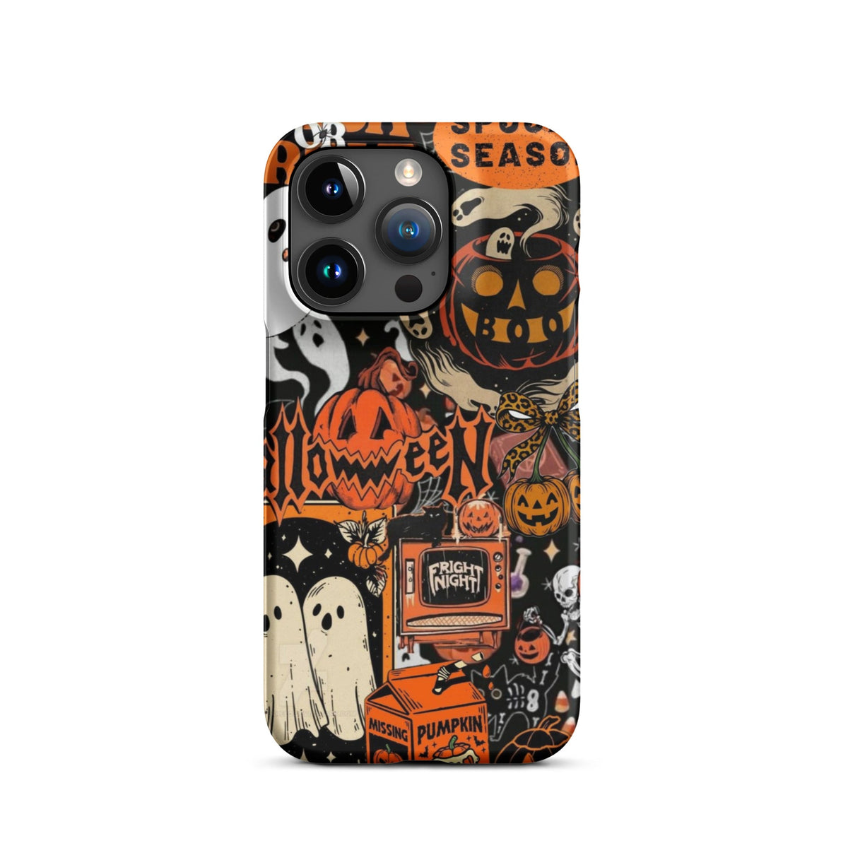 Vintage Halloween Snap Case for iPhoneВ®, Pumpkin & Ghost Collage Phone Case