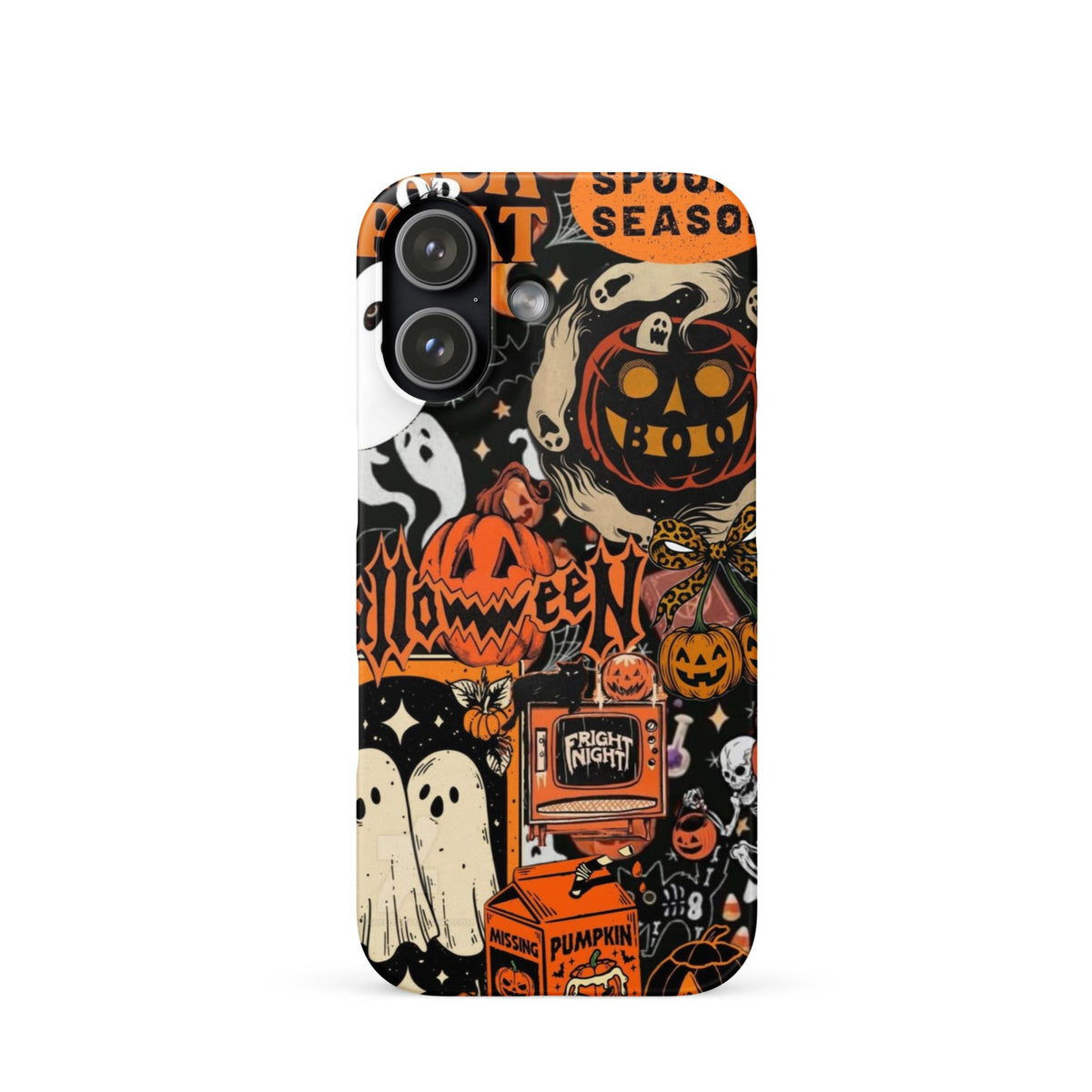 Vintage Halloween Snap Case for iPhoneВ®, Pumpkin & Ghost Collage Phone Case