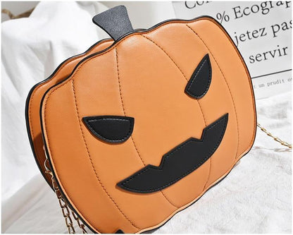 Jack-O-Lantern Pumpkin Crossbody Bag