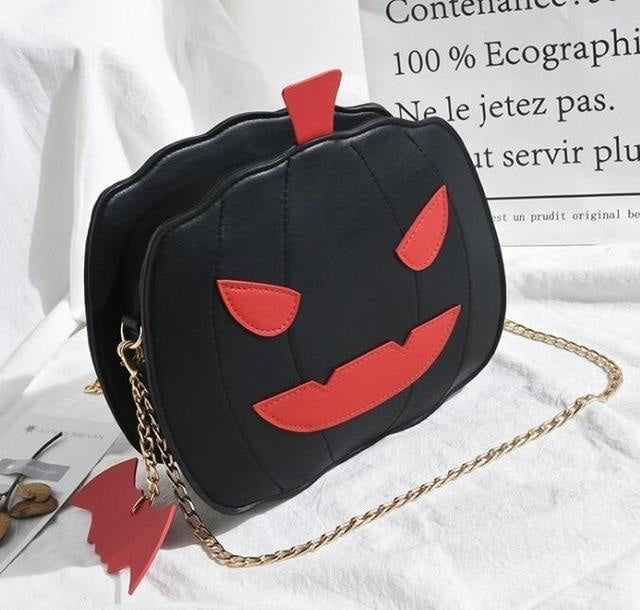 Jack-O-Lantern Pumpkin Crossbody Bag